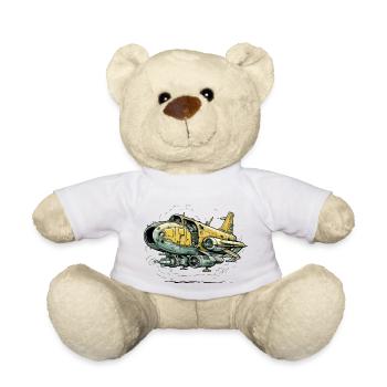Allgemeines Flugzeug gelb - Teddy - Weiß - Vorne