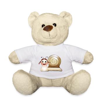 Heidi Schneck freut sich - Teddy - Weiß - Vorne