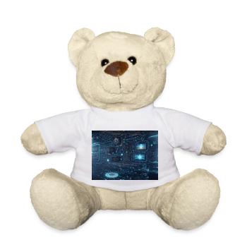 Synthesis of the future of technology - Teddy Bear - white - Front