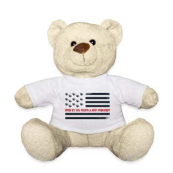 Sogar mein Hund möchte einen neuen Präsidenten - Teddy - Weiß - Vorne