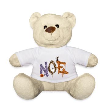 Noah Name Personalisiertes Geschenk name noe - Teddy - Weiß - Vorne