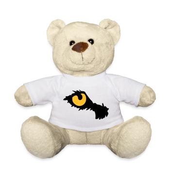 Eye of the tiger - Teddy Bear - white - Front