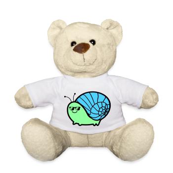 Escargot Cool - Nounours - blanc - Devant