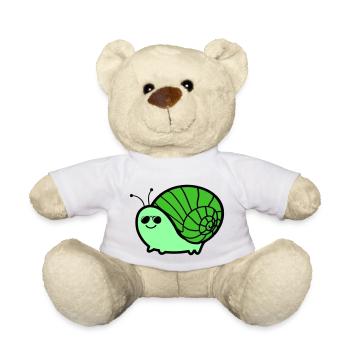 Escargot Cool - Nounours - blanc - Devant