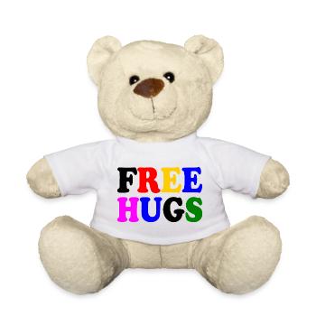 Free hugs - Teddy - Weiß - Vorne