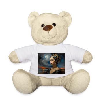 femme peinture - Nounours - blanc - Devant