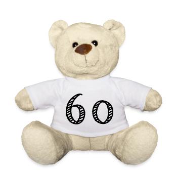 ANNIVERSARY. HAPPY BIRTHDAY. HAPPY BIRTHDAY - Teddy Bear - white - Front