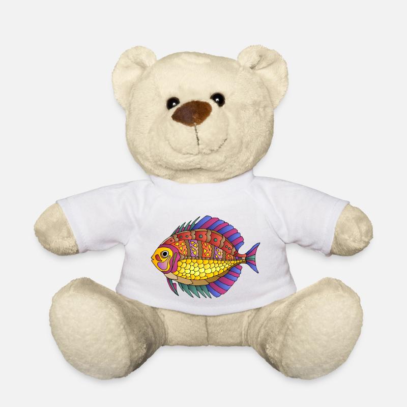 Poisson - Nounours - blanc