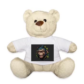 Monkey - Teddy Bear - white - Front