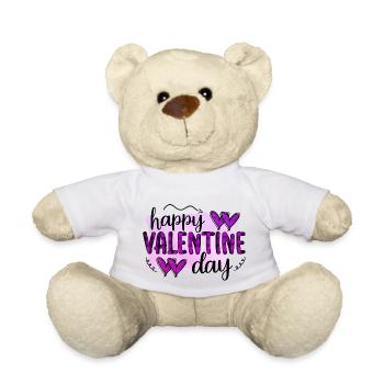 Liebe mich Valentinstag Alles Gute zum Valentinstag Valentinstag - Teddy - Weiß - Vorne