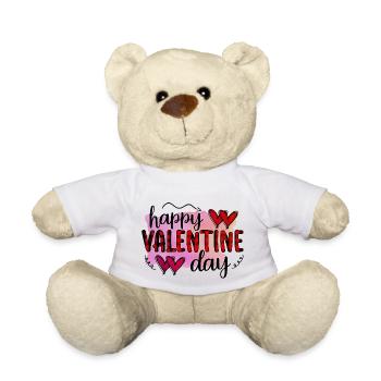 Aimez-moi la Saint-Valentin Joyeux Valentin Saint-Valentin - Nounours - blanc - Devant