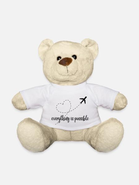 Everything is possible - alles ist möglich - Teddy - Weiß