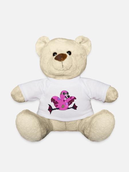 Flamingo - Teddy Bear - white
