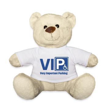 Behinderung, Person mit eingeschränkter Mobilität - Teddy - Weiß - Vorne