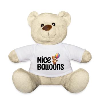 Nette Ballons - Teddy - Weiß - Vorne