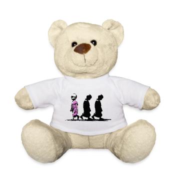 Neonpfad der Stille, sei anders - Teddy - Weiß - Vorne