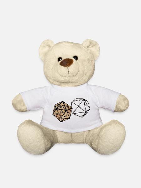 Croquis d’un cube de jeu de rôle peint RPG - Nounours - blanc