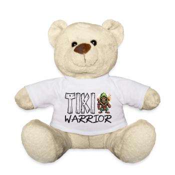 Tiki Krieger Motiv - Teddy - Weiß - Vorne