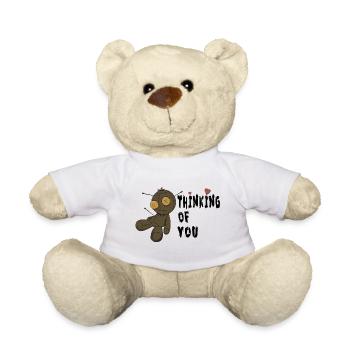 Je pense à toi - Nounours - blanc - Devant