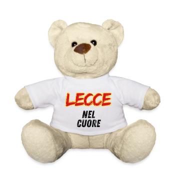 Lecce Jaune Rouge dans le Cœur - Nounours - blanc - Devant