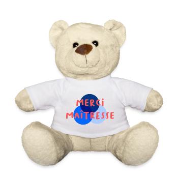 MAÎTRESSE. MERCI. MERCI MAÎTRESSE - Nounours - blanc - Devant