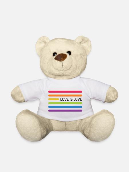 LGBT Pride Monat - Liebe ist Liebe - Teddy - Weiß