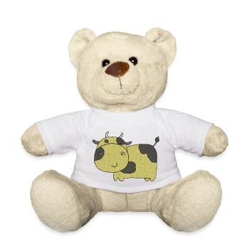 kuh gewebe stoff - Teddy - Weiß - Vorne