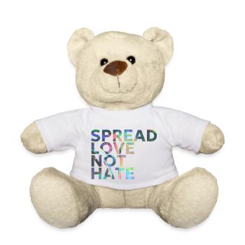 RÉPANDEZ L’AMOUR ET NON LA HAINE - Nounours - blanc - Devant