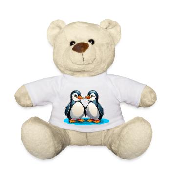 Zwei Pinguine - Teddy - Weiß - Vorne
