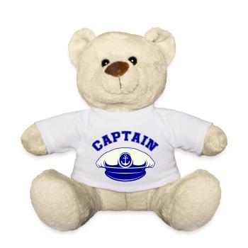 matrosen mütze captain - Teddy - Weiß - Vorne