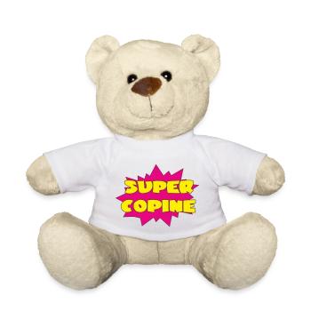 SUPER COPINE - Nounours - blanc - Devant