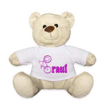 JUNGGESELLINNENABSCHIED FAHRRAD RAD JGA BRAUT - Teddy - Weiß - Vorne