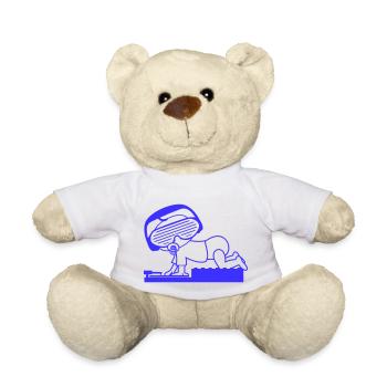 Cool DJ Sucette Bébé Mixer Musique de fête - Nounours - blanc - Devant
