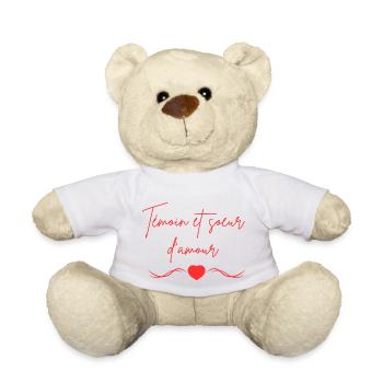 Witness and sister of love - Teddy Bear - white - Front