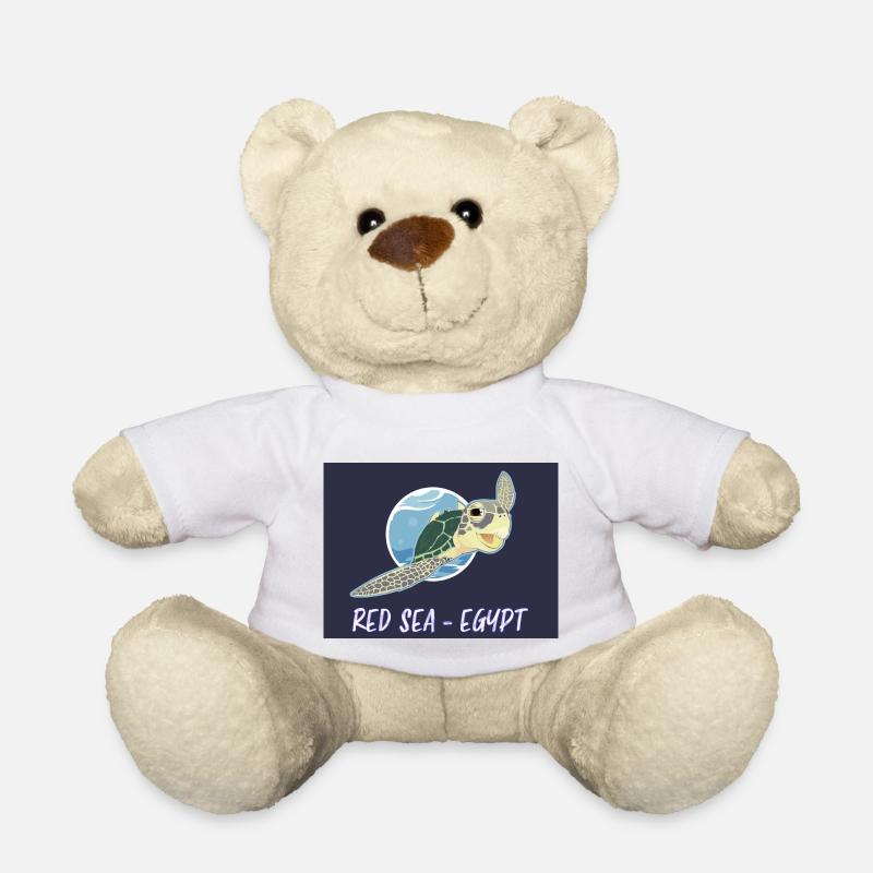 Red SEA Egypt Turtle Design - Teddy - Weiß