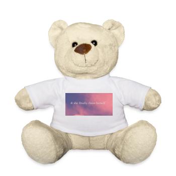 & she finally chose herself - Teddy - Weiß - Vorne