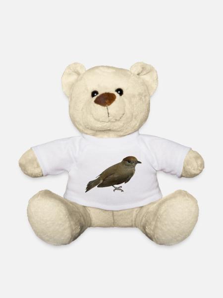 Blackcap female - Teddy Bear - white