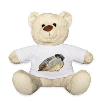 Pastell-Sperling im Wald - Teddy - Weiß - Vorne