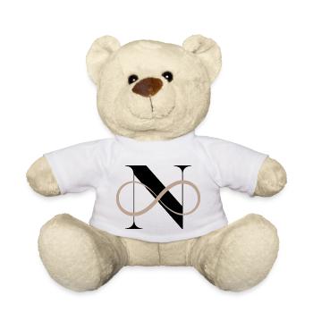 Infinite letter n - Teddy Bear - white - Front