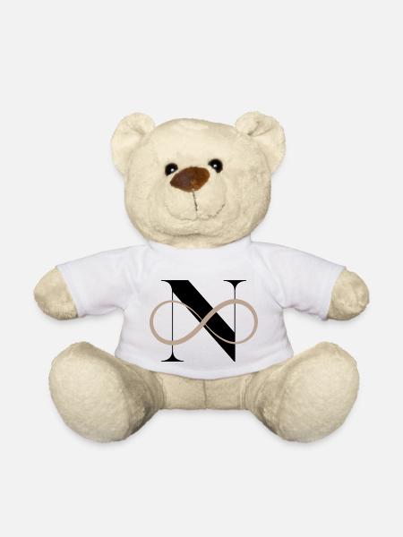 Unendlicher Buchstabe n - Teddy - Weiß