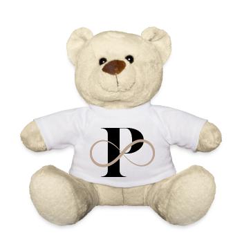 Lettre P infinie - Nounours - blanc - Devant