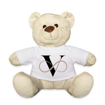 Lettre v infinie - Nounours - blanc - Devant