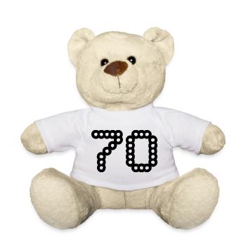 70. 70 JAHRE. 70-JÄHRIGES JUBILÄUM. 70-JÄHRIGES JUBILÄUM. - Teddy - Weiß - Vorne
