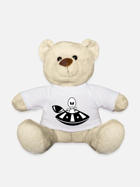 OVNI extraterrestre - Nounours - blanc