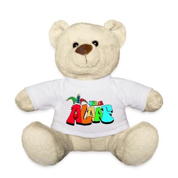 Kunterbunter Jester Schriftzug Köln Karneval - Teddy - Weiß - Vorne
