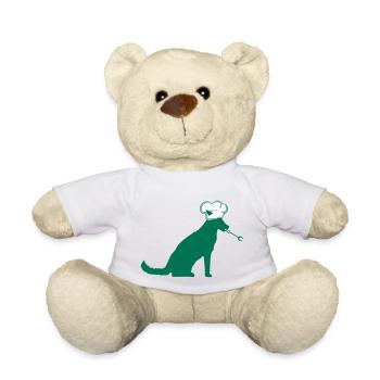 Chien Grill Master Grilling Chef Chapeau, Chef Hunger - Nounours - blanc - Devant