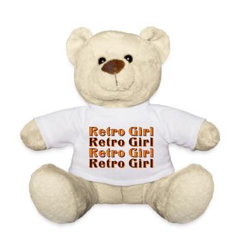 Retro Girl – 70s Vintage Style - Teddy - Weiß - Vorne
