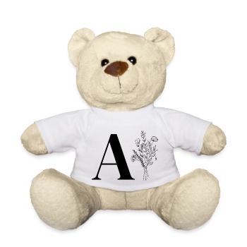 Minimalistische Blumentasche - Teddy - Weiß - Vorne
