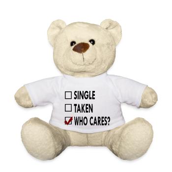 SINGLE noir blanc who - Nounours - blanc - Devant