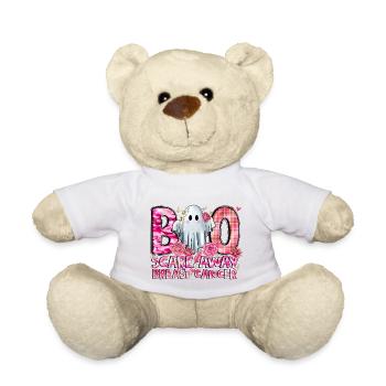 Boo Scare Away Breast Cancer - Teddy Bear - white - Front
